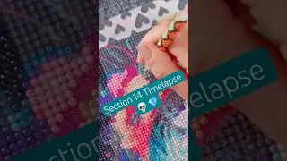 Section 14 Timelapse, so close to finishes this piece now!  #diamondart #diamondpainting #crystalart