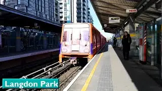 Langdon Park : Лондон Доклендское лёгкое метро ( B92 - B07 Stock )