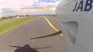 Jabiru landing at Shoreham EGKA