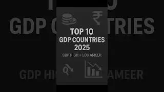 Top 10 Countries GDP 2025 | Kaun Aage, Kaun Peeche Aur Kyu #shorts