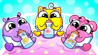Yummy Milk Time! 🍼 Let's Feed The Baby | Funny Cartoons For Kids & Nursery Rhymes