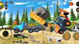 Backhoe Loader JCB Simulator Gameplay - Indian Vehicles JCB Truck Van Driving Android Gameplay