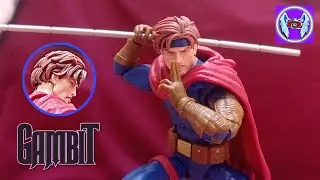 MARVEL LEGENDS [GAMBIT] X-MEN (the age of apocalypse) {NEMESIS BAF WAVE} REVIEW UNBOXING.
