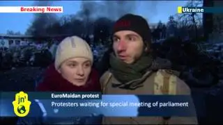 Kiev Protests: Ukrainian protesters remain on Kiev streets despite freezing temperatures