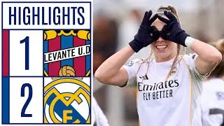 LEVANTE UD 1 - 2 REAL MADRID CF | RESUMEN LIGA F MOEVE