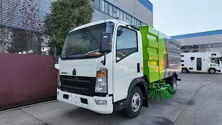 ROAD SWEEPER TRUCK WITH DUST BIN AND WATER TANK
