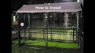 Large Outdoor Dog Kennel & Roof Assembly Tips. Retriever brand; Protect from Bobcats, Coyotes, Birds