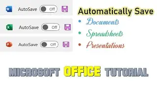 How to Auto Save Documents in Microsoft Word Tutorial - Lesson 5