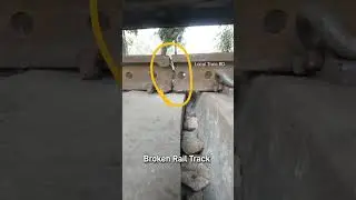 Broken rail line, train passed safely. #train #broken #line #crack