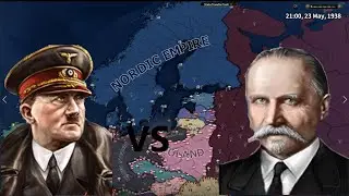 Nazi Germany VS Nordic Empire | Hoi4 Timelapse