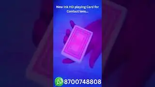 New Ink HD playing Card for Contact lens # For Teenpatti game , #Andar Bahar game#Cutpatta Game