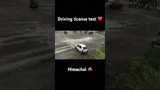 Driving license test 🚗 in Himachal drive slow and safe 🚘#rto #automobile #transport