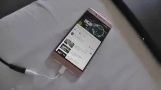Testing the new USB C headphone audio music output on my Letv Leeco Le Max 2 mobile cell phone