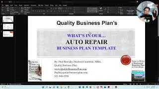 What&rsquo;s in our AUTO REPAIR Business Plan Template by Dr. Paul Borosky, MBA.