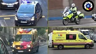 [Madrid]  Police and Ambulances Compilation
