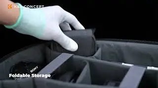 K&F Concept 4 Slots Lens Filter Case Bag with Inner Pocket Carrying Filter