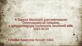 Fellépés a Macskakő Gyermekmúzeumban.