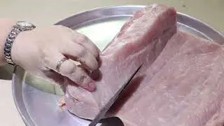 CÓMO CORTAR  FACILMENTE UN LOMO PARA TU CENA NAVIDEÑA  EN FORMA DE LIBRO🐷  PARA RELLENAR