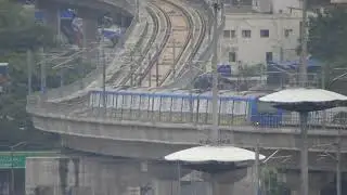 Chennai metro train with PM Modi Ad