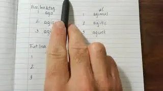 Latin Lesson 9, Wheelock Ch. VIII, 3rd Conjugation Present Stem