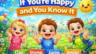 If You’re Happy and You Know It 😊 | Kids Action Song | Nursery Rhymes