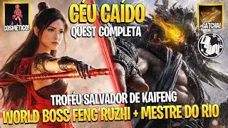 COSMÉTICO, GATCHA E TROFÉU NA CAMPANHA COMPLETA CÉU CAÍDO EM WHERE WINDS MEET - FENG RUZHI