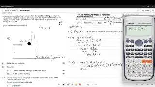 VERTICAL PROJECTILE MOTION; position time graph part2