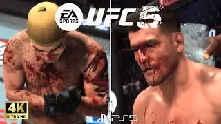 🔥 EA Sports UFC 5: Stipe Miocic vs. Ohio Firefighter (120kg) PS5 Gameplay in 4K60FPS