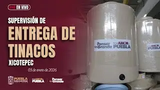Supervisi&oacute;n de Entrega de Tinacos en Xicotepec, Puebla.