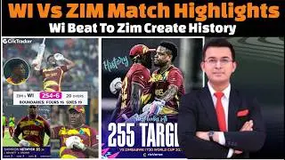 West Indies Vs Zimbabwe Match Highlights / Wi Vs Zim Match Highlights.