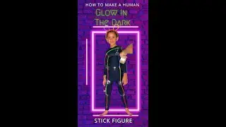 How to Make a Human Glow in the Dark Stick Figure #shorts