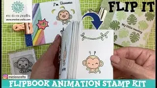 Flipbook Animation Stamp Kit | Create your own Flipbook with stamps | Motion Crafts|My little Monkey