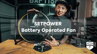 SETPOWER BATTERY OPERATED FAN | Stay cool this summer!