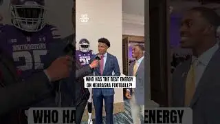 Jacory Barney Jr. got the clean sweep vote for &ldquo;best energy&rdquo; on the Husker team #huskers #nebraska