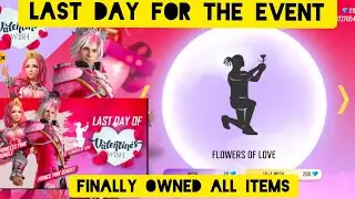 Last Day: Valentine's day wish in Freefire Finally owned All items In The Event