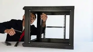 Mini rack desmontado 12u x 600mm x 600mm. Passo a passo da montagem em campo.
