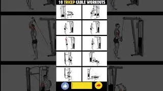 Top 10 Tricep Cable Workout 💪| #workout #tricepsworkout