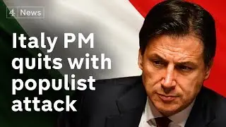 Italy: PM quits with scathing attack on populist Salvini