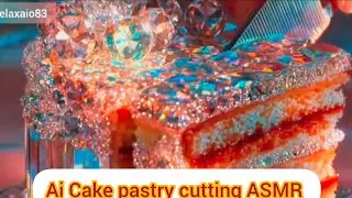 AI cake pastry 🎂🍰🧁🔪🥮cutting ASMR 