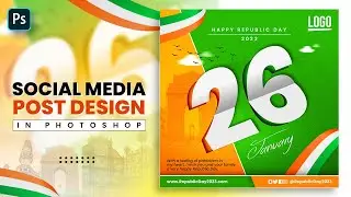 Happy Republic Day 2023 Poster Design In Photoshop | Photoshop Tutorial