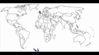 Britain (UK) Flag map Speed Art