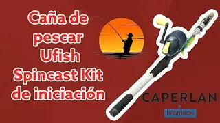 Ca&ntilde;a pescar Ufish Spincast Kit iniciaci&oacute;n//children's fishing rod for beginners #decathlon #caperlan