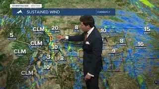 The wind remains brisk and rapid snow melt continues
