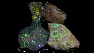 Gemmy Color Trekking Australian Andamooka Rough Opal Stone Parcel