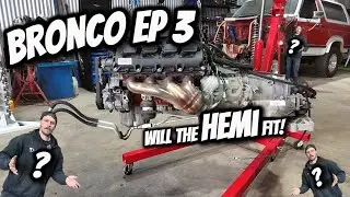 Bullnose Bronco Pre-Runner Build &ndash; Vlog 3:  6.4 Hemi conversion and Front suspension assembly