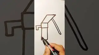 7=hand water pump very easy drawing 😍#shorts #viral