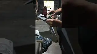 afilado y prueba de filo cóncavo Seax