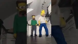 Springfield Sim Walk #viral #thesimpsons #dance #chefboy #homersimpson  #nedflanders #springfield