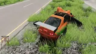 Most Dangerous Car Jumps #8 ll VirtualDriv3r ll BeamNG