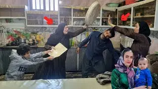 The teacher's conflict with Afshin's neighbor and stepmother in the city 